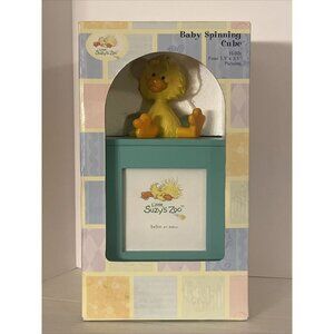 Little Suzys Zoo Baby Spinning Photo Cube Teal With Duck Witzy Holds 4 Photos
